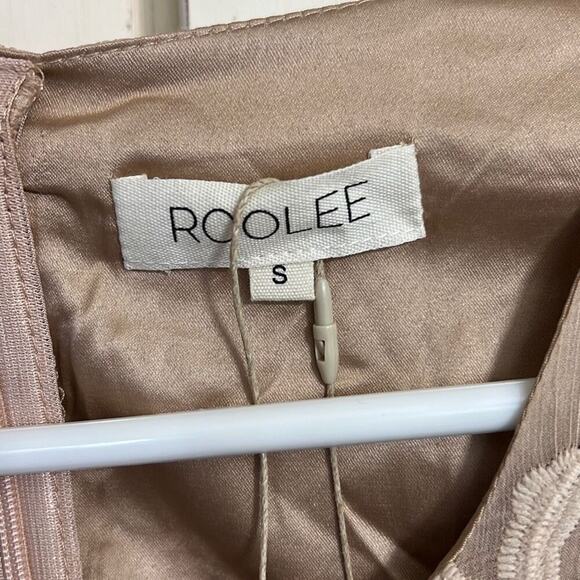 NWT Roolee size small blush embroidered dress - Picture 3 of 5